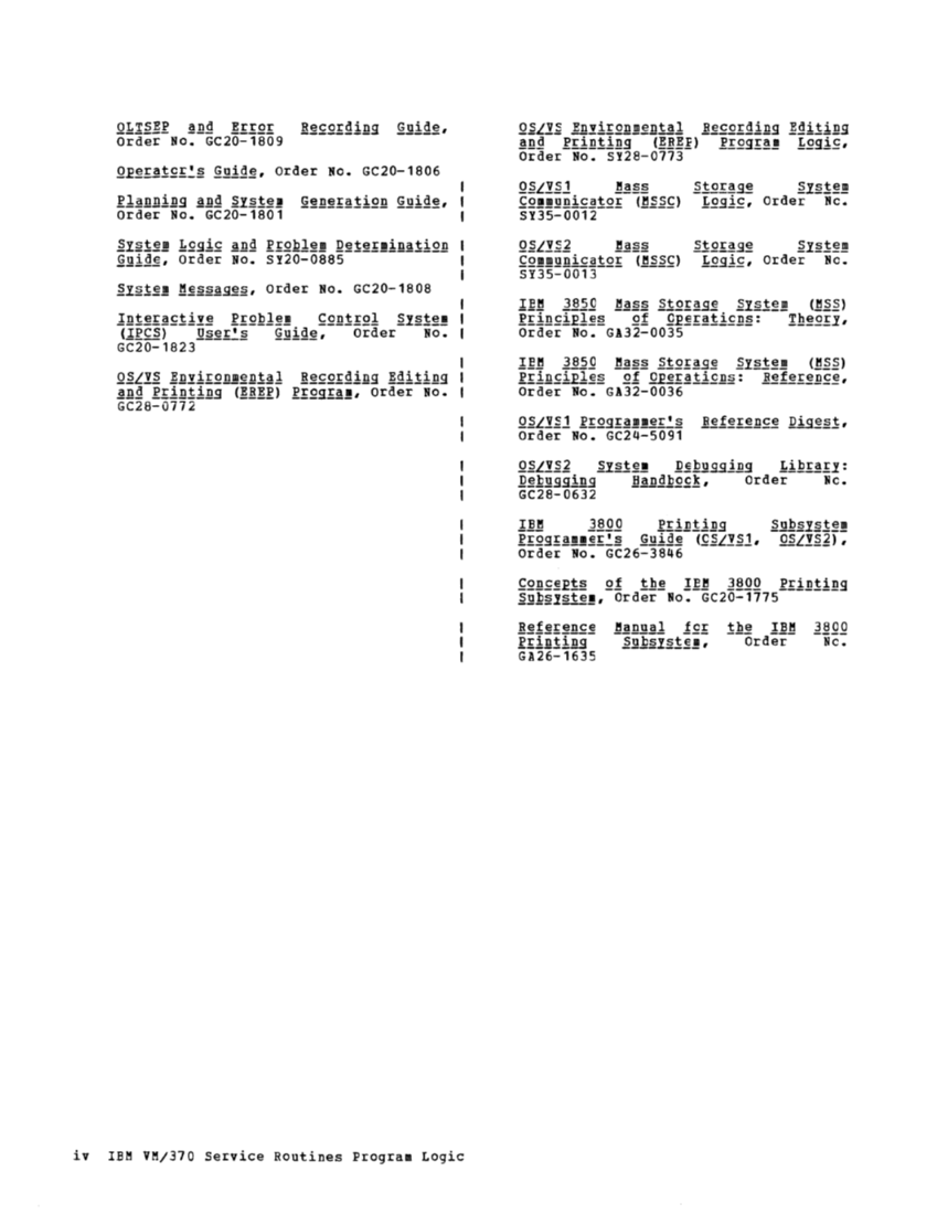 VM370 Rel 6 Service Routines Pgm Logic (Mar79) page 4