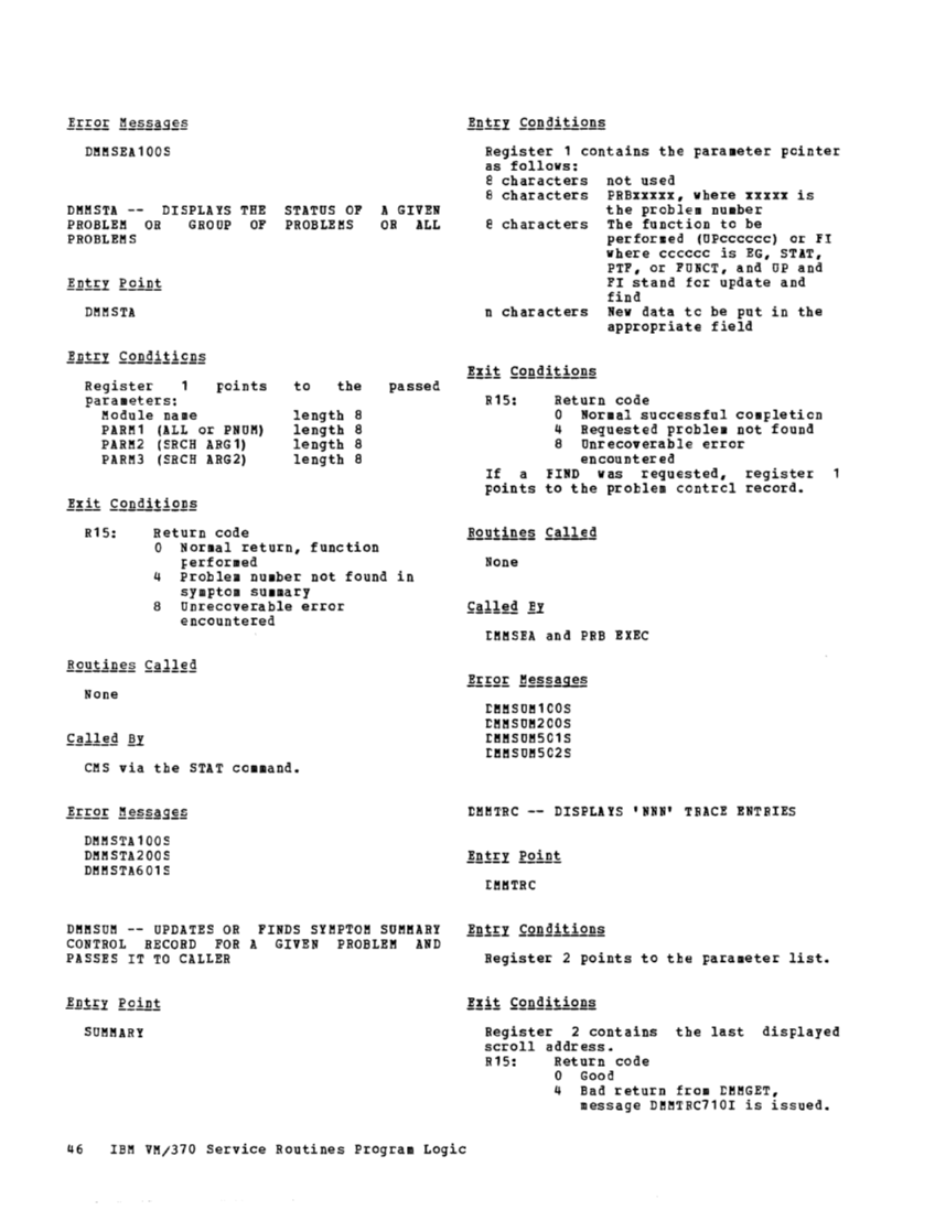 VM370 Rel 6 Service Routines Pgm Logic (Mar79) page 62