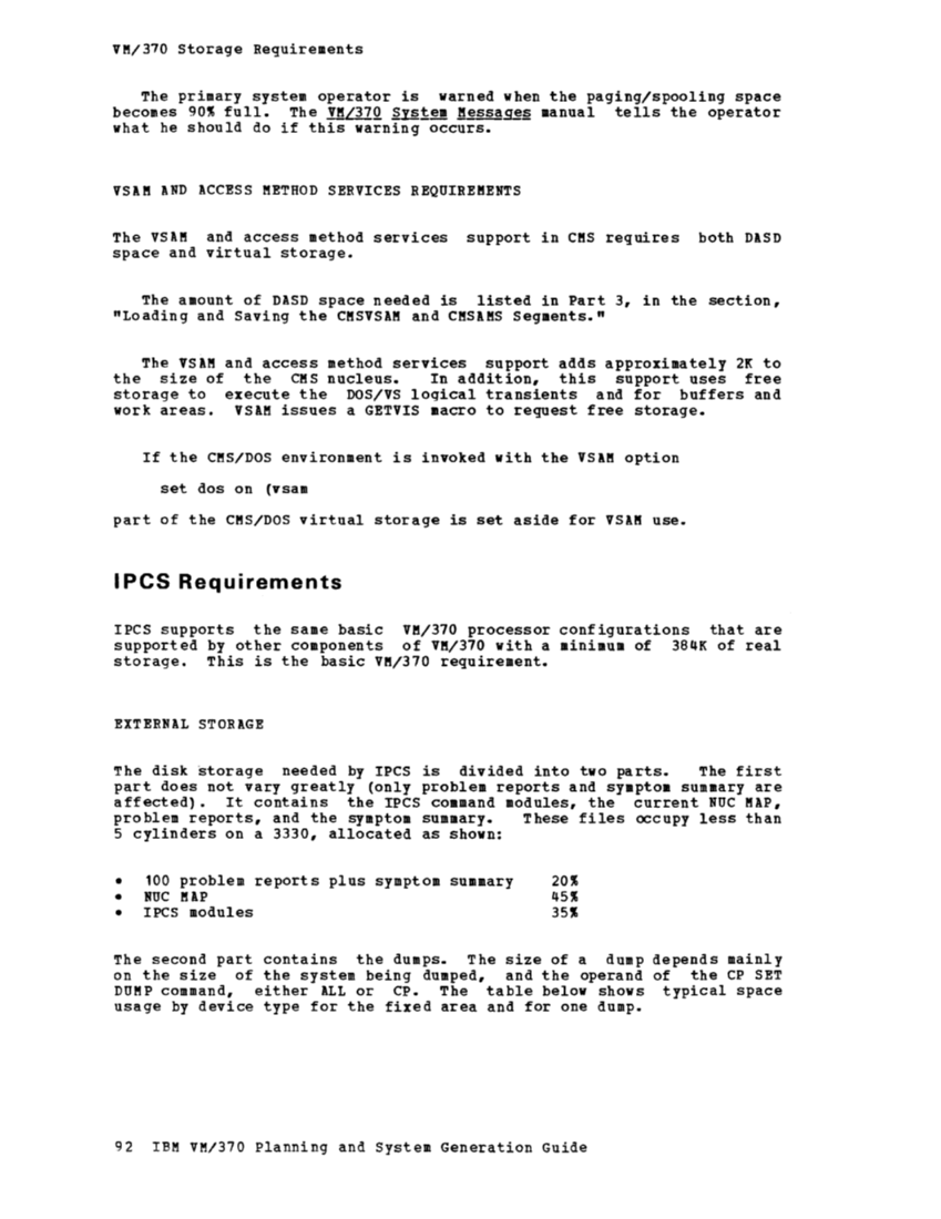 IBM Virtual Machine Facility/370: Planning and System Generation Guide 2 page 116