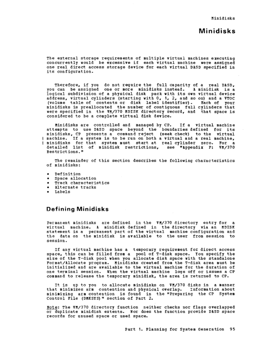 IBM Virtual Machine Facility/370: Planning and System Generation Guide 2 page 118