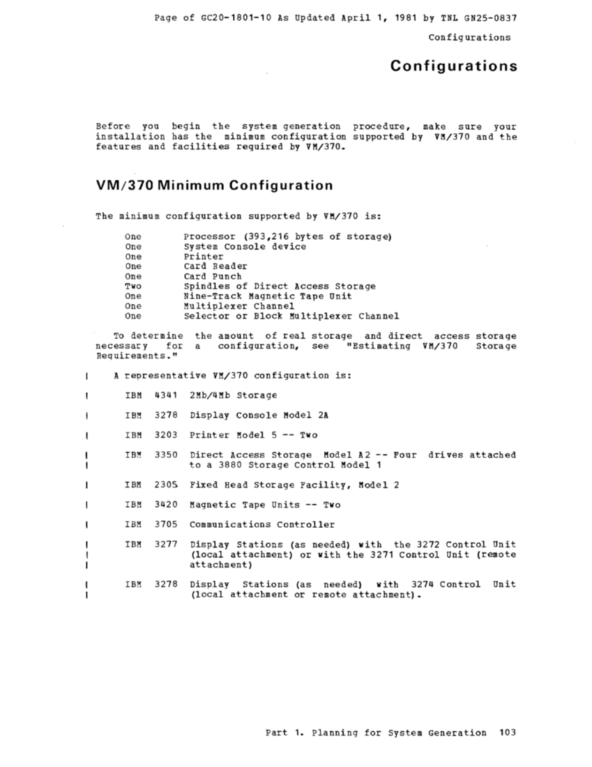 IBM Virtual Machine Facility/370: Planning and System Generation Guide 2 page 127