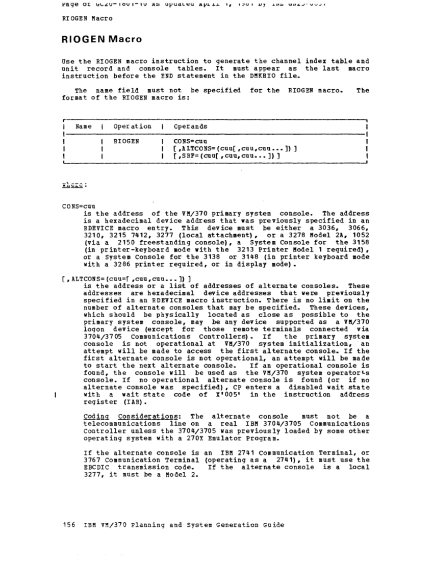 IBM Virtual Machine Facility/370: Planning and System Generation Guide 2 page 186