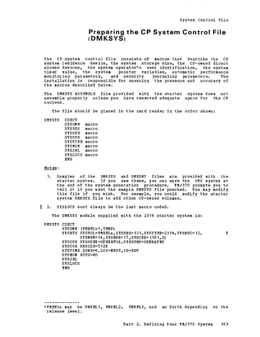 IBM Virtual Machine Facility/370: Planning and System Generation Guide 2 page 192