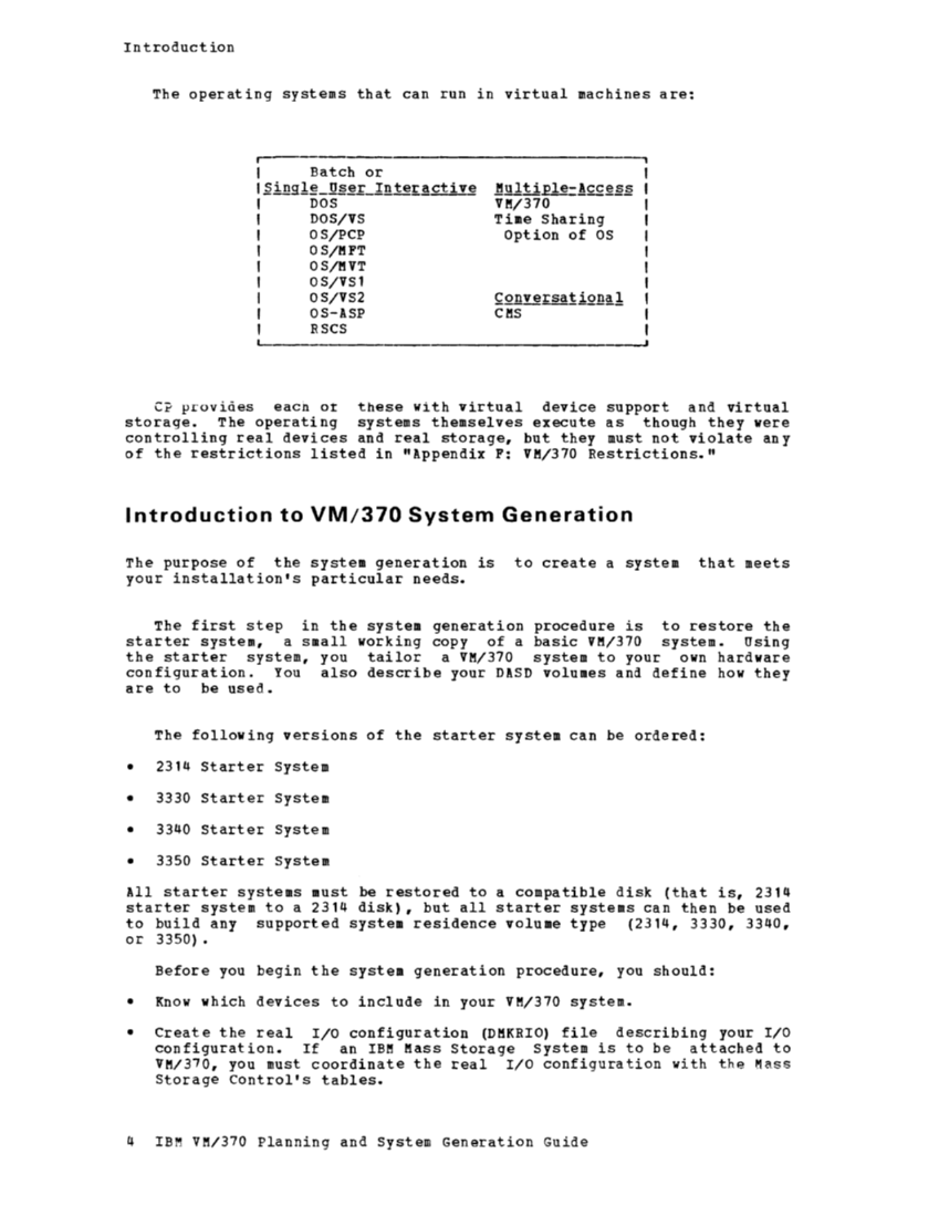 IBM Virtual Machine Facility/370: Planning and System Generation Guide 2 page 19