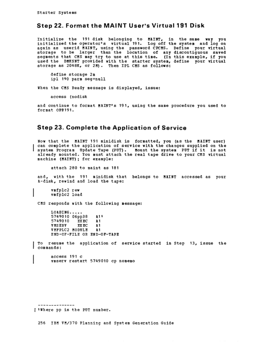 IBM Virtual Machine Facility/370: Planning and System Generation Guide 2 page 286