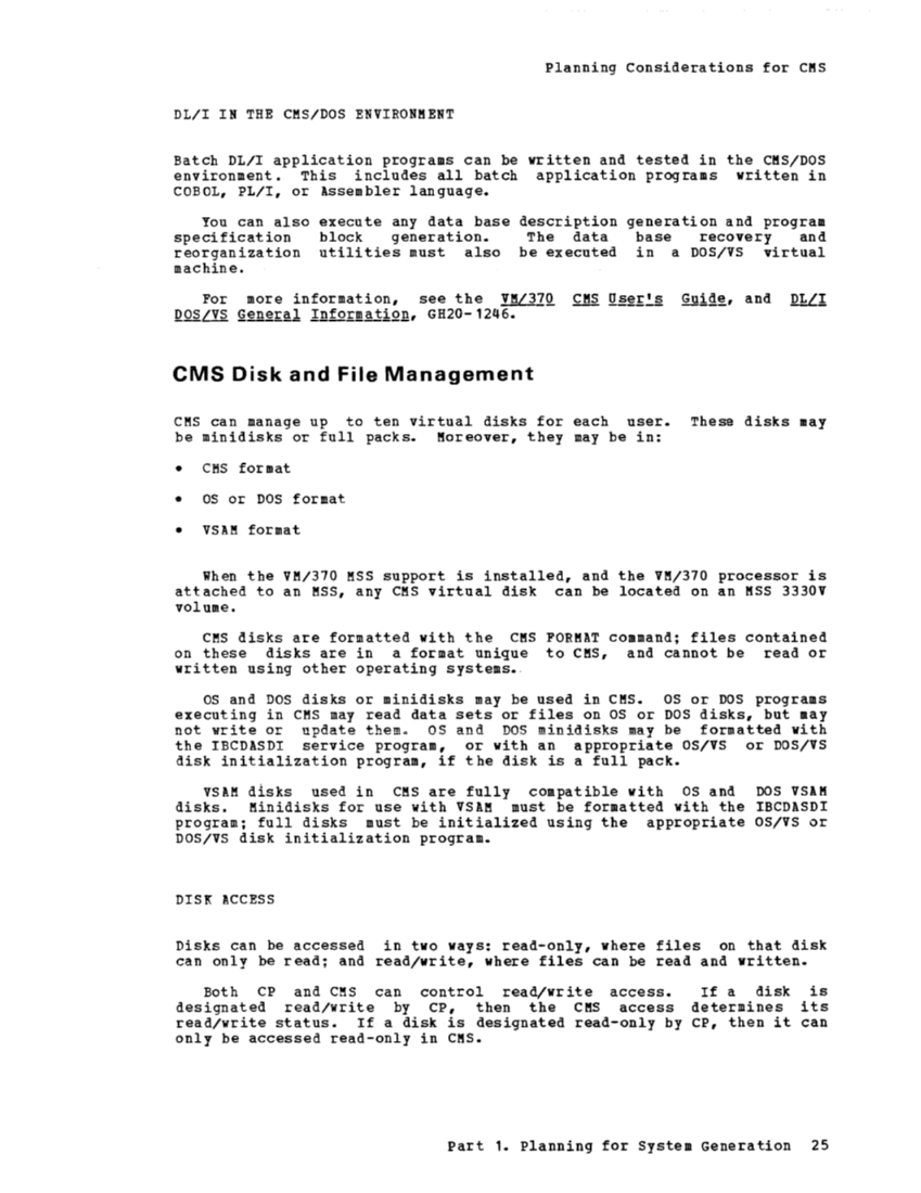 IBM Virtual Machine Facility/370: Planning and System Generation Guide 2 page 41