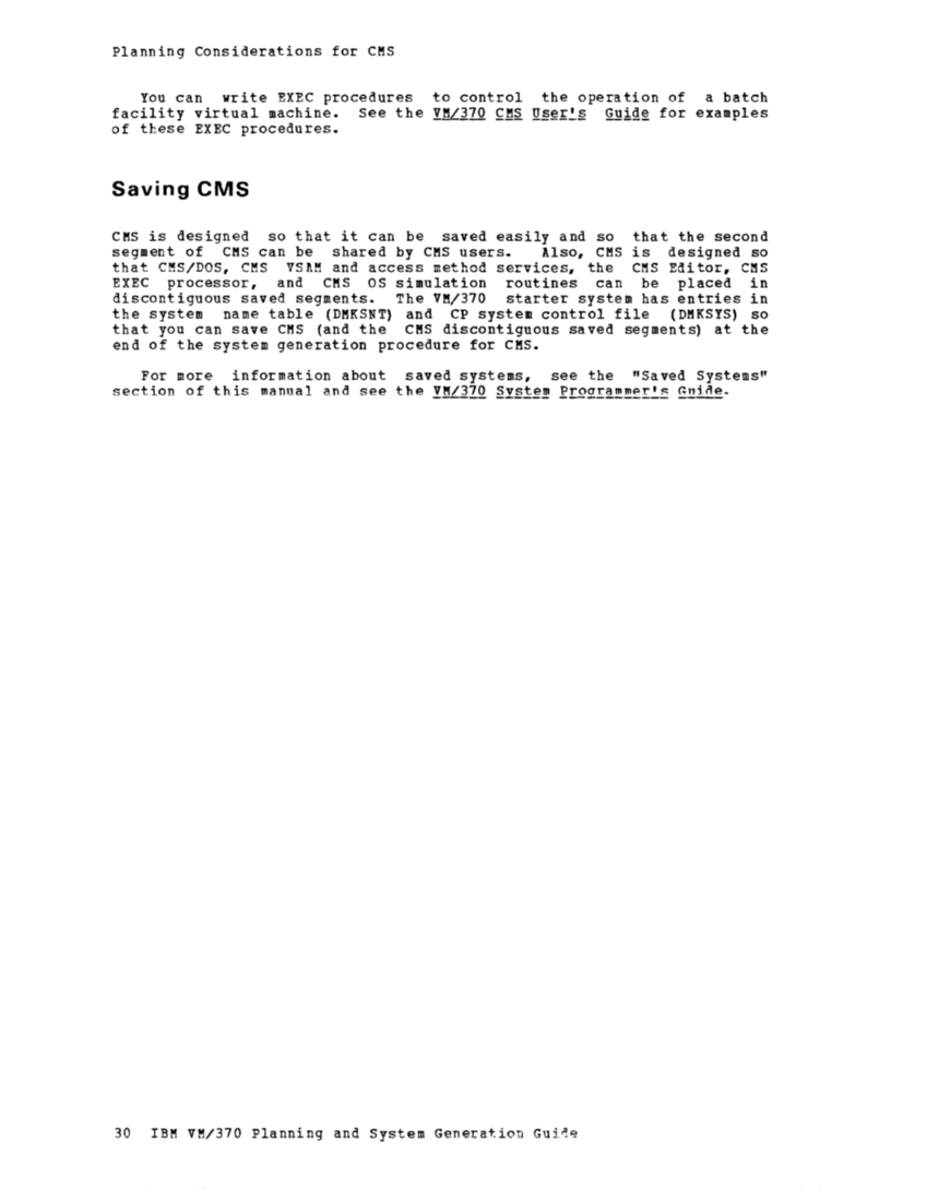 IBM Virtual Machine Facility/370: Planning and System Generation Guide 2 page 45