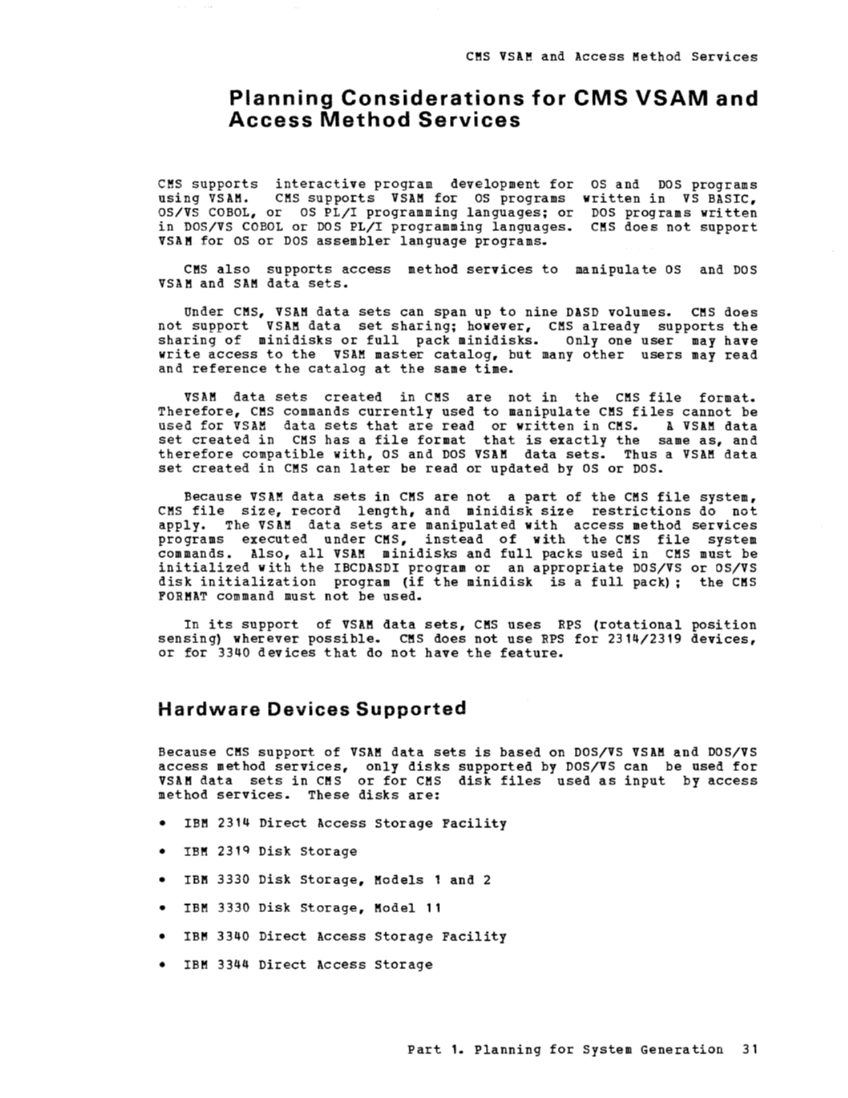 IBM Virtual Machine Facility/370: Planning and System Generation Guide 2 page 46