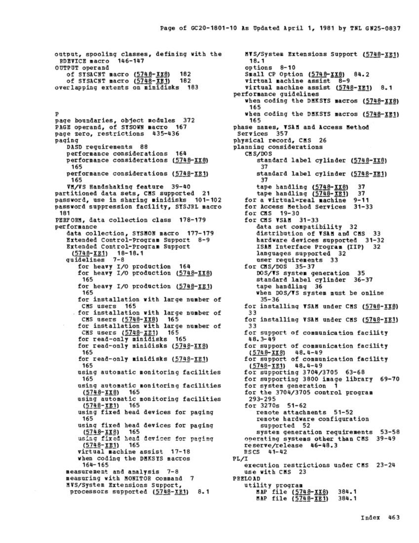 IBM Virtual Machine Facility/370: Planning and System Generation Guide 2 page 500