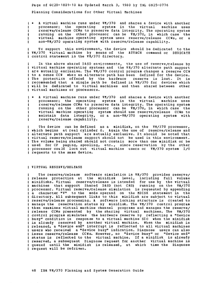 IBM Virtual Machine Facility/370: Planning and System Generation Guide 2 page 63