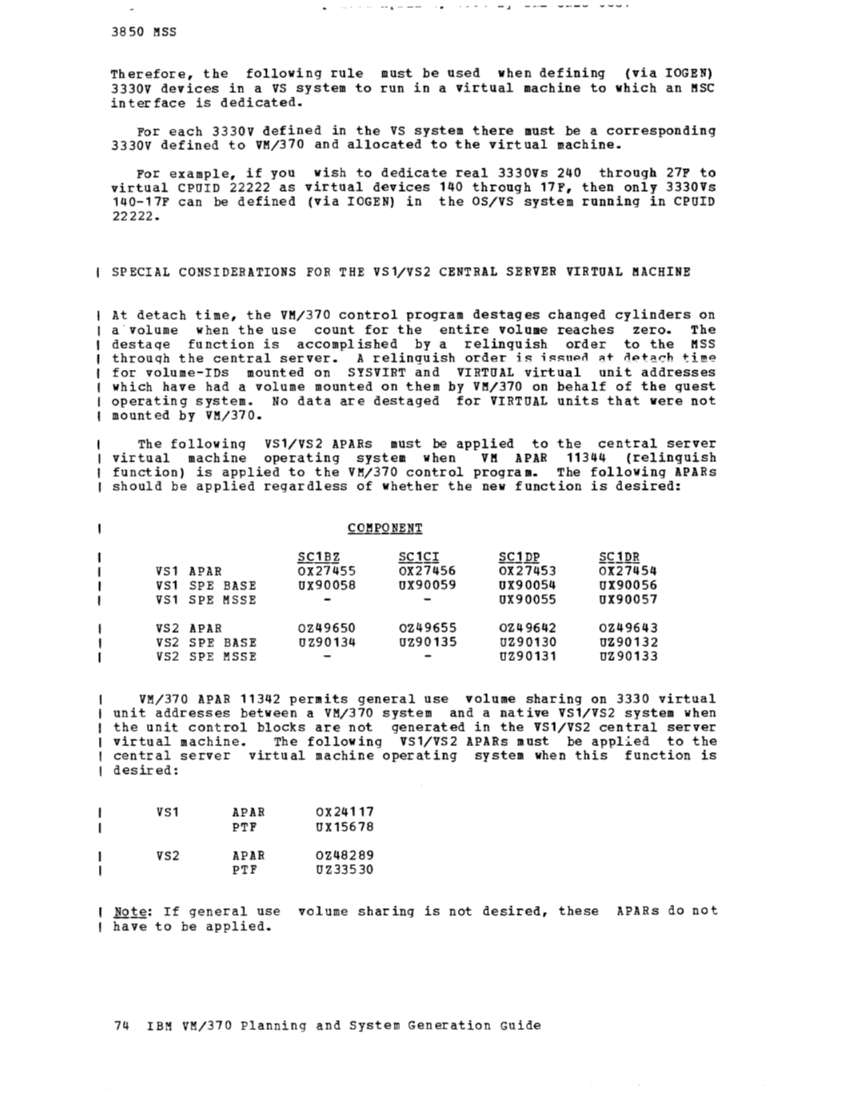 IBM Virtual Machine Facility/370: Planning and System Generation Guide 2 page 93