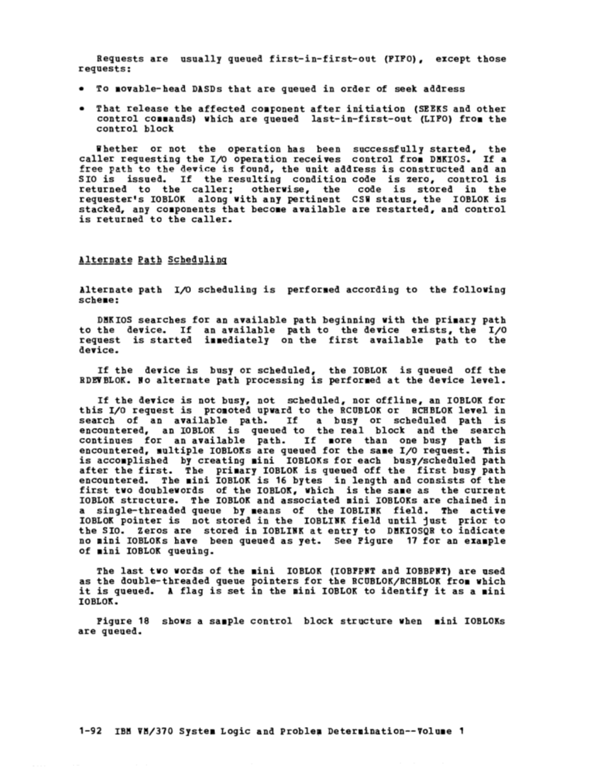 VM370 Rel 6 Data Blocks and Program Logic (Mar 79) page 105