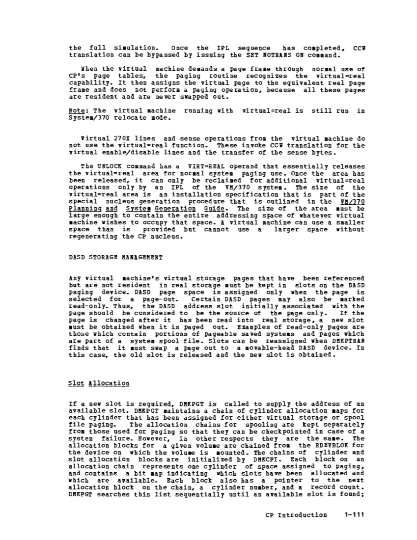 VM370 Rel 6 Data Blocks and Program Logic (Mar 79) page 125