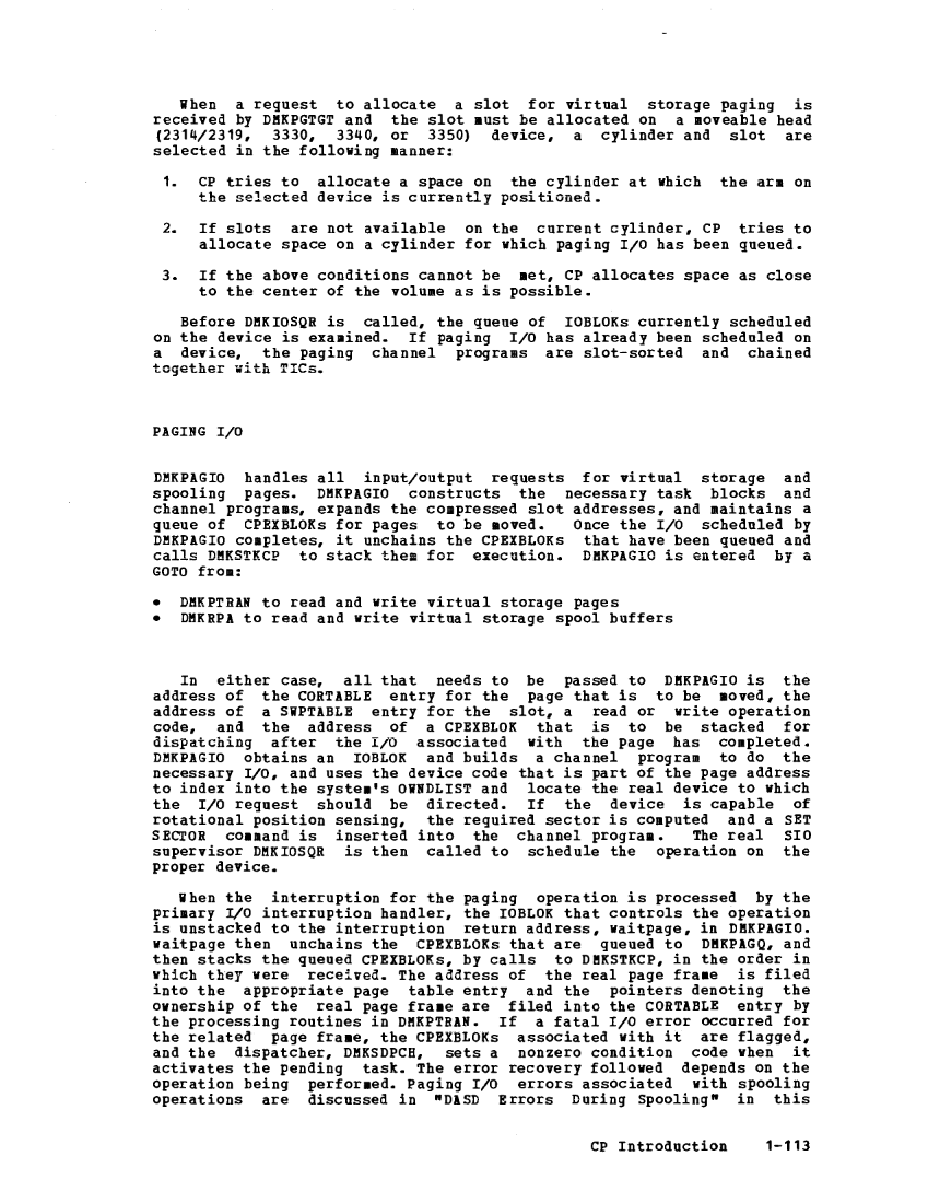 VM370 Rel 6 Data Blocks and Program Logic (Mar 79) page 127