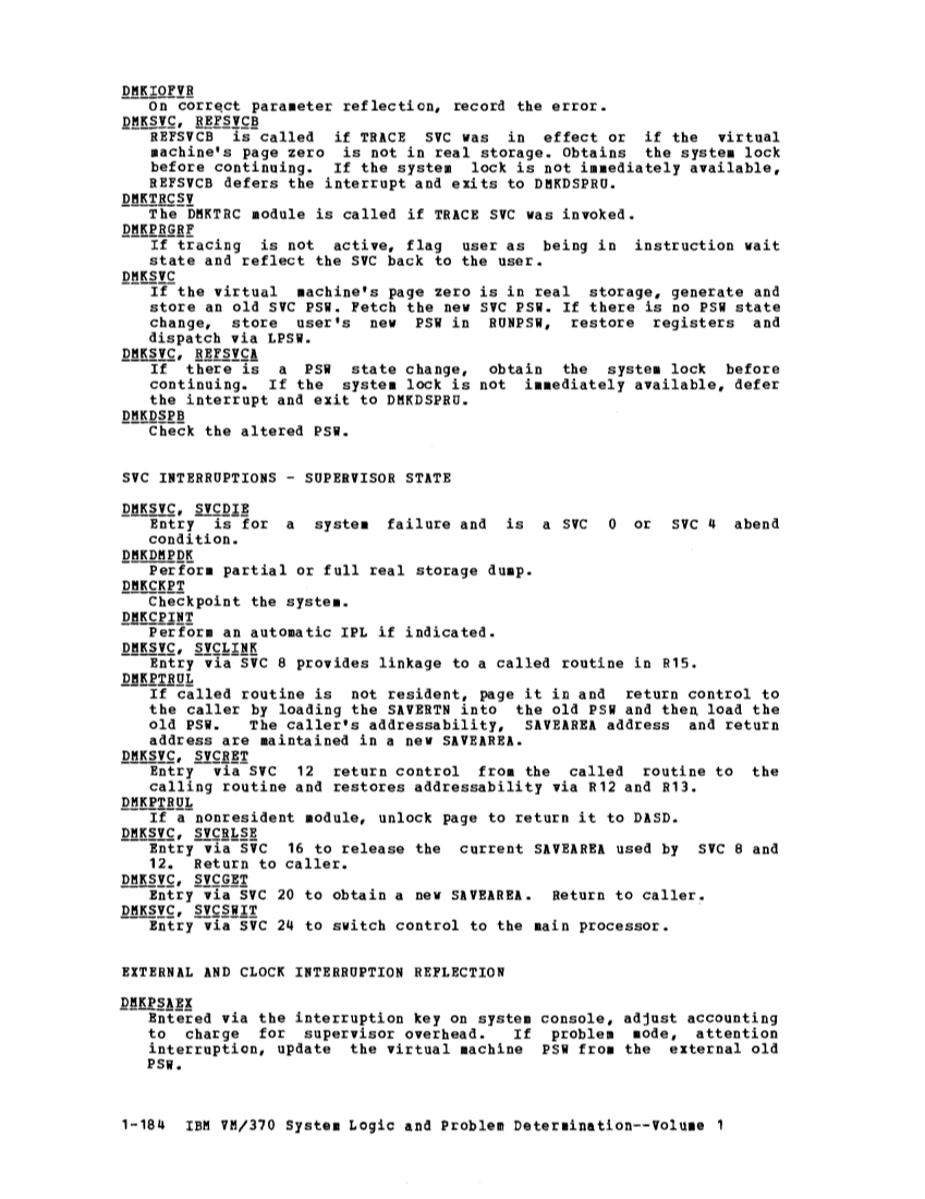 VM370 Rel 6 Data Blocks and Program Logic (Mar 79) page 197