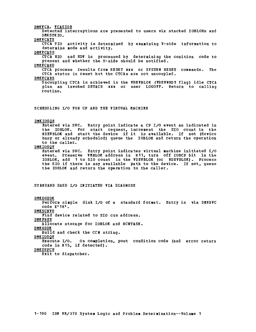 VM370 Rel 6 Data Blocks and Program Logic (Mar 79) page 203