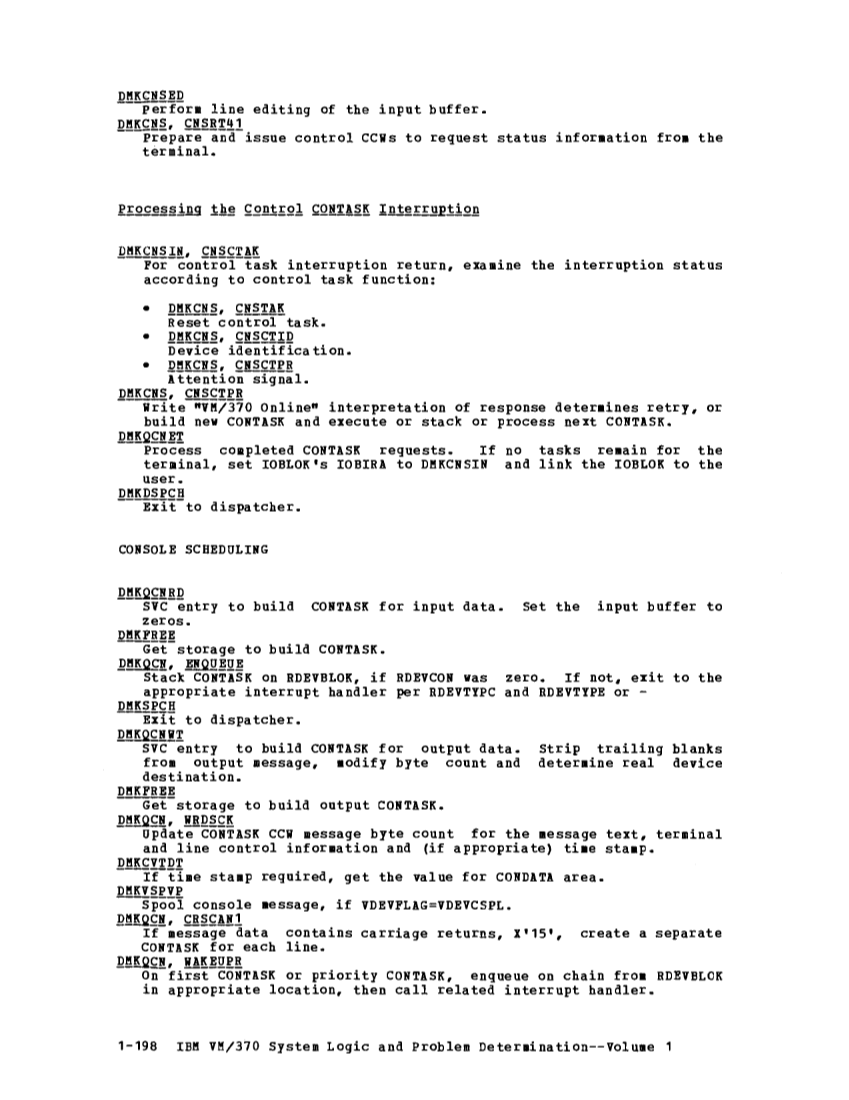 VM370 Rel 6 Data Blocks and Program Logic (Mar 79) page 212