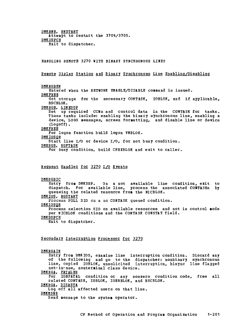 VM370 Rel 6 Data Blocks and Program Logic (Mar 79) page 214