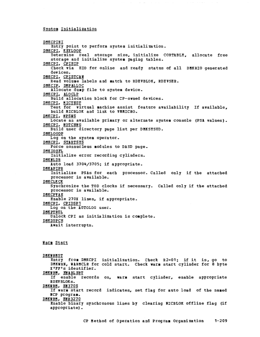 VM370 Rel 6 Data Blocks and Program Logic (Mar 79) page 223