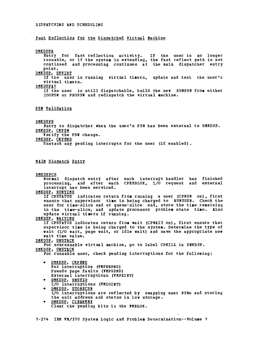 VM370 Rel 6 Data Blocks and Program Logic (Mar 79) page 228