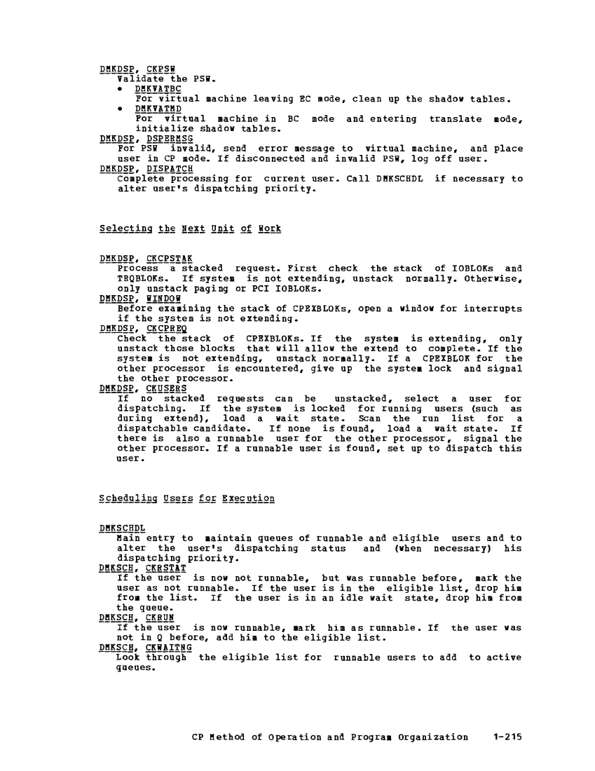 VM370 Rel 6 Data Blocks and Program Logic (Mar 79) page 229