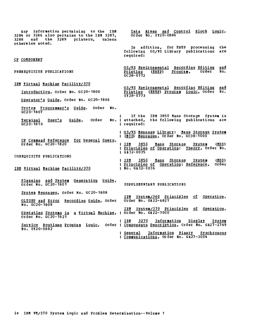 VM370 Rel 6 Data Blocks and Program Logic (Mar 79) page 4