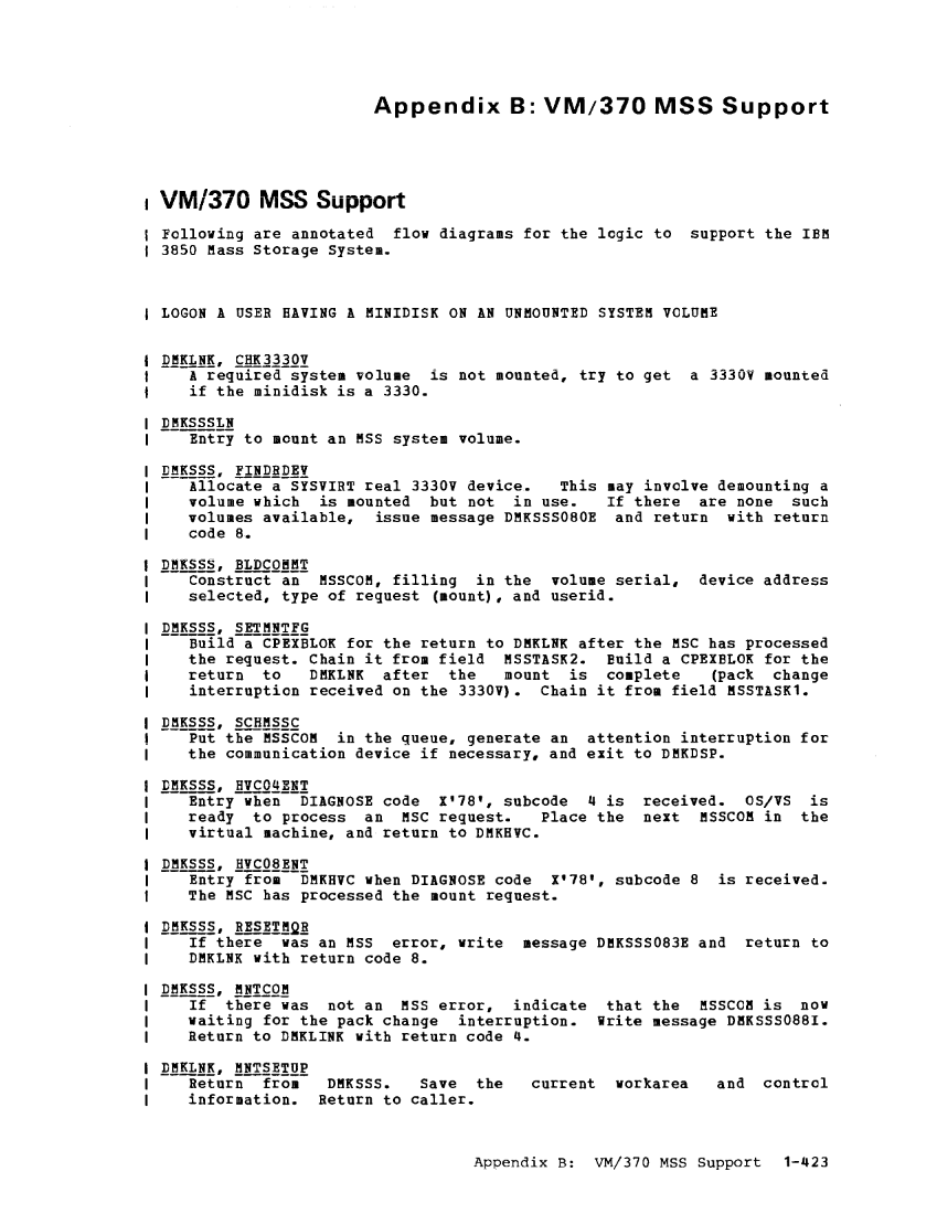 VM370 Rel 6 Data Blocks and Program Logic (Mar 79) page 437