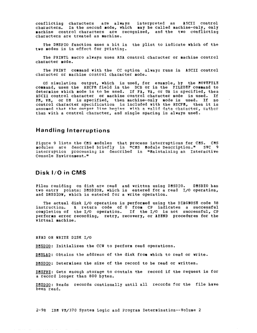 VM370 Rel 6 Data Blocks and Program Logic (Mar 79) page 109