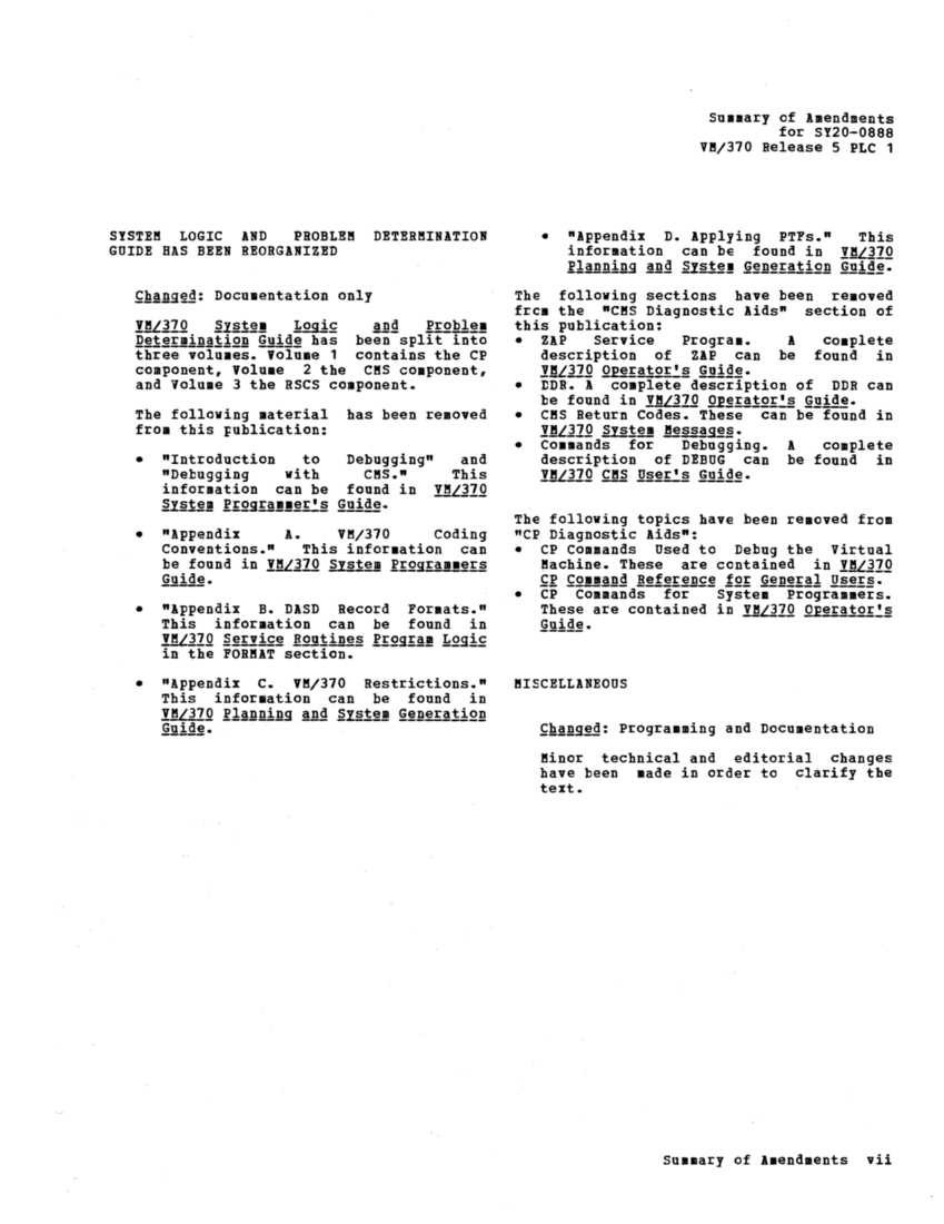VM370 Rel 6 Data Blocks and Program Logic (Mar 79) page 7