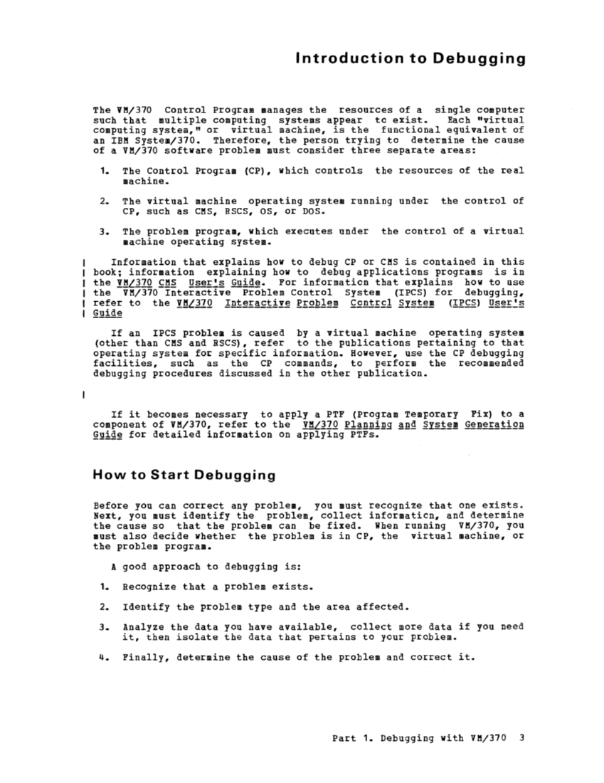 VM370 System Programmers Guide (Rel6) page 3