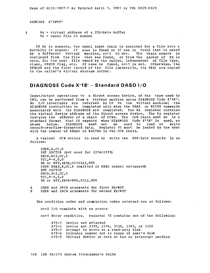 VM370 System Programmers Guide (Rel6) page 197