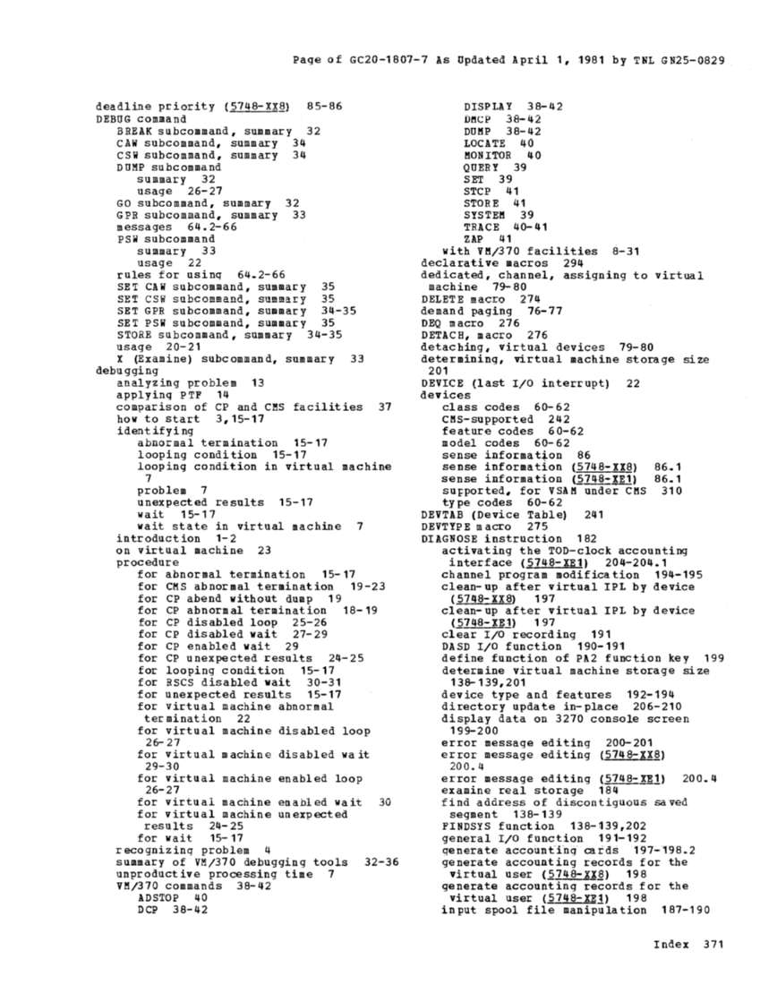 VM370 System Programmers Guide (Rel6) page 387