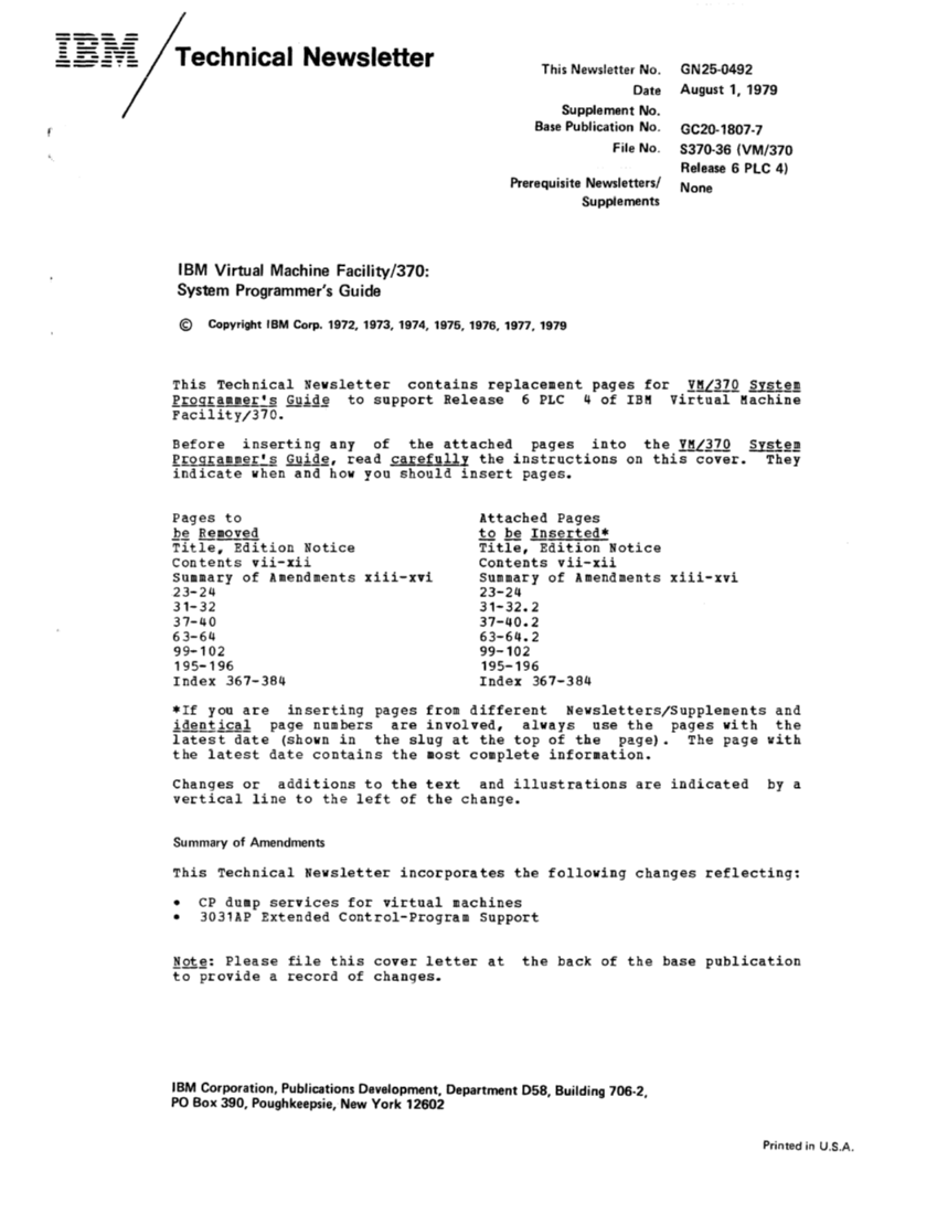 VM370 System Programmers Guide (Rel6) page 403