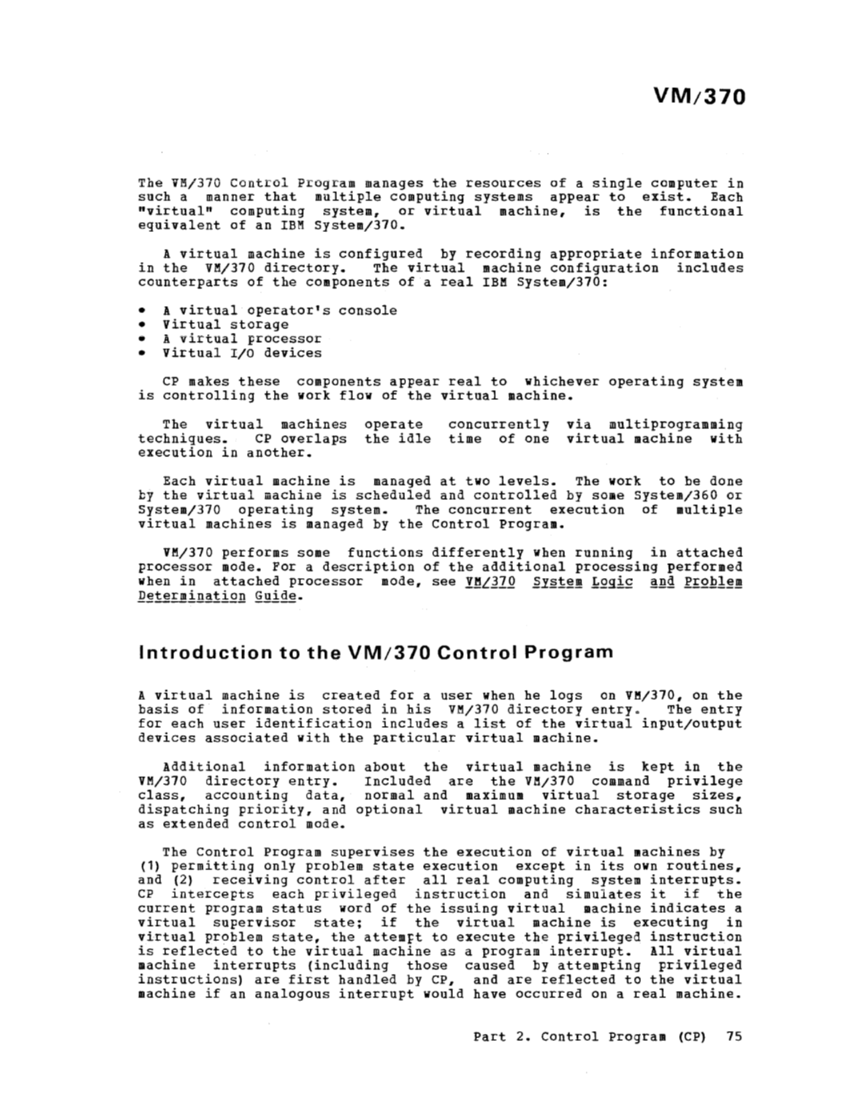 VM370 System Programmers Guide (Rel6) page 75