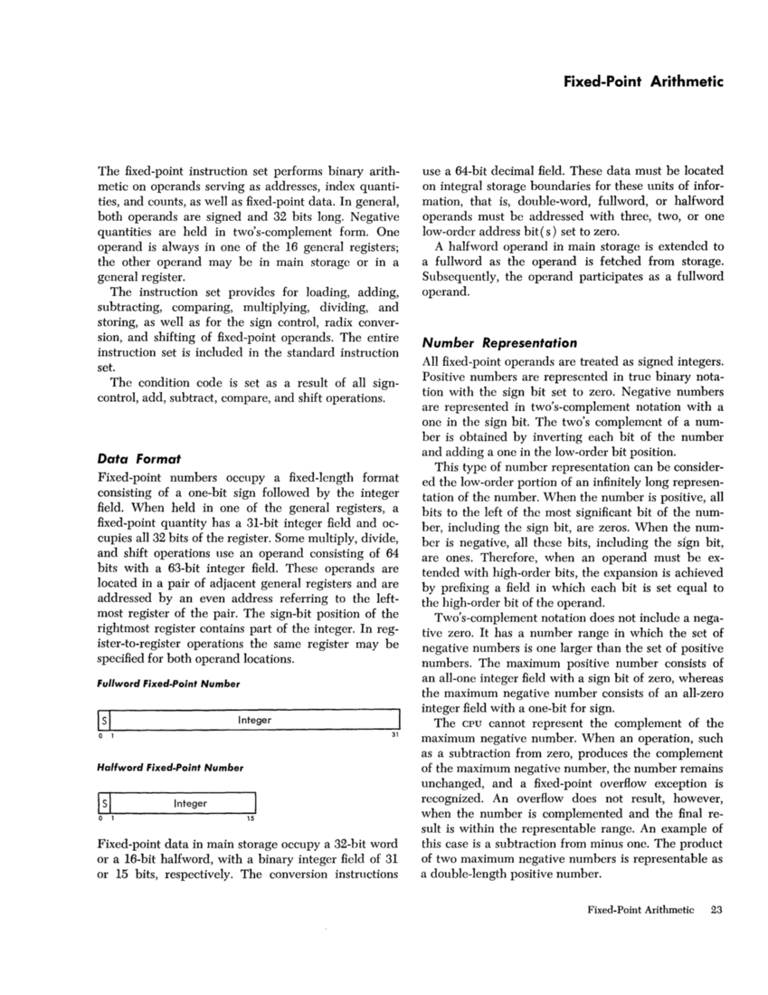 IBM System/360 Principles of Operation (Fom A22-6821-0 File S360-01) page 22