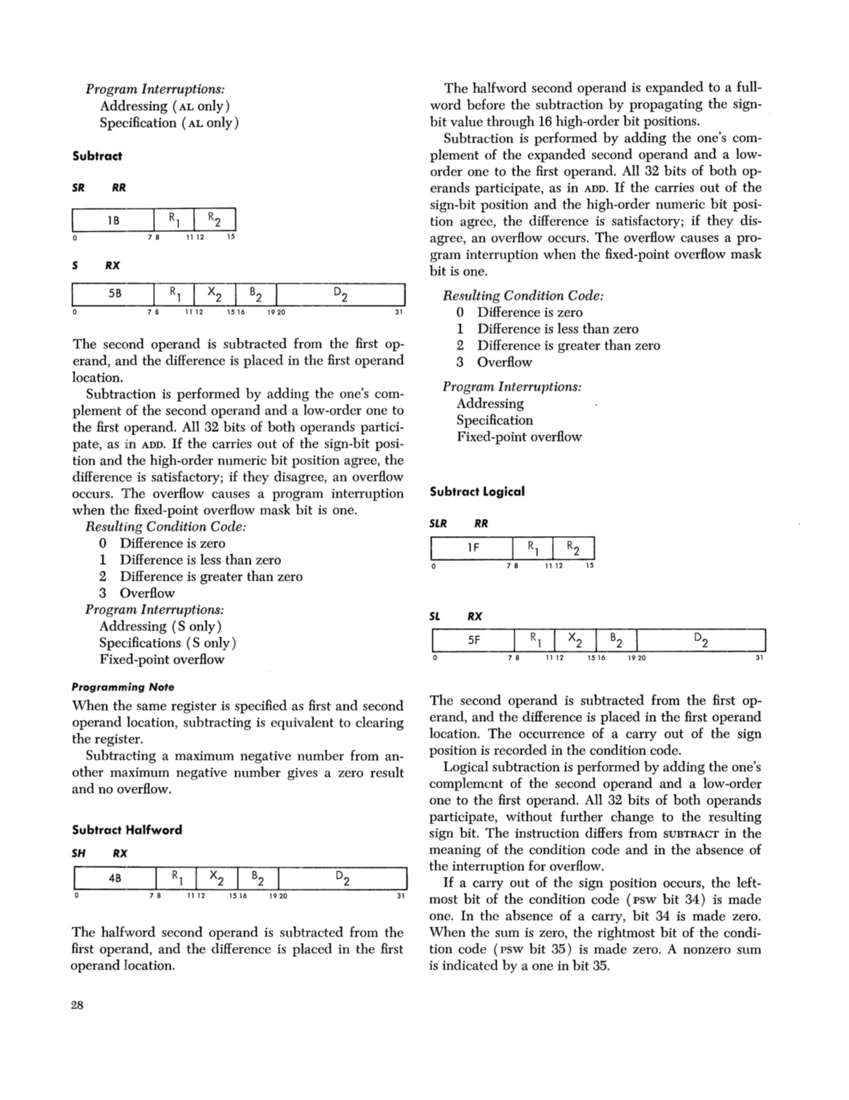 IBM System/360 Principles of Operation (Fom A22-6821-0 File S360-01) page 27