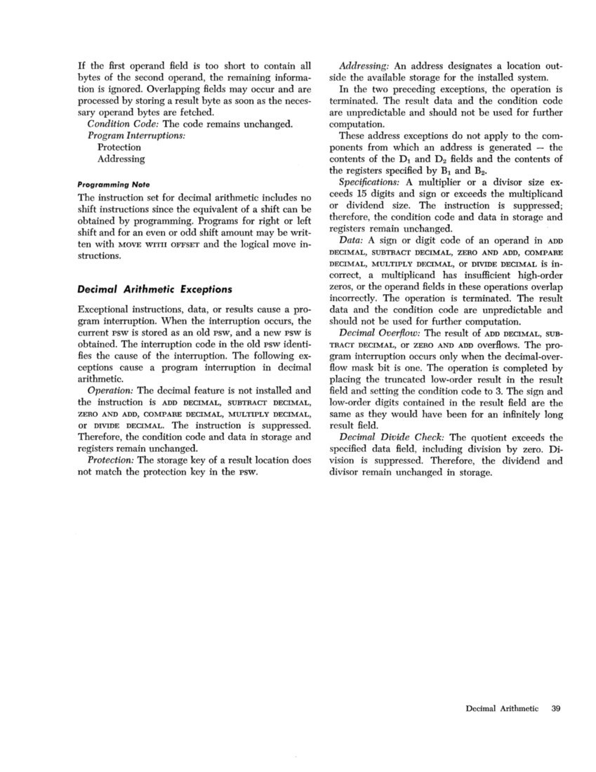 IBM System/360 Principles of Operation (Fom A22-6821-0 File S360-01) page 39