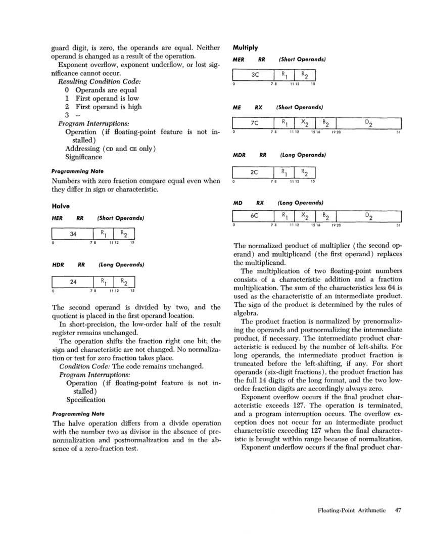 IBM System/360 Principles of Operation (Fom A22-6821-0 File S360-01) page 47