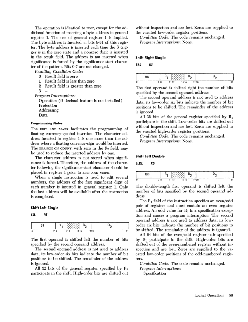 IBM System/360 Principles of Operation (Fom A22-6821-0 File S360-01) page 59