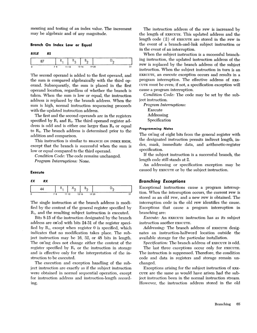 IBM System/360 Principles of Operation (Fom A22-6821-0 File S360-01) page 65