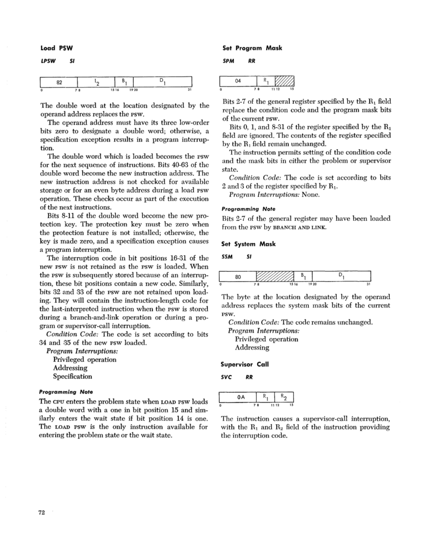IBM System/360 Principles of Operation (Fom A22-6821-0 File S360-01) page 71