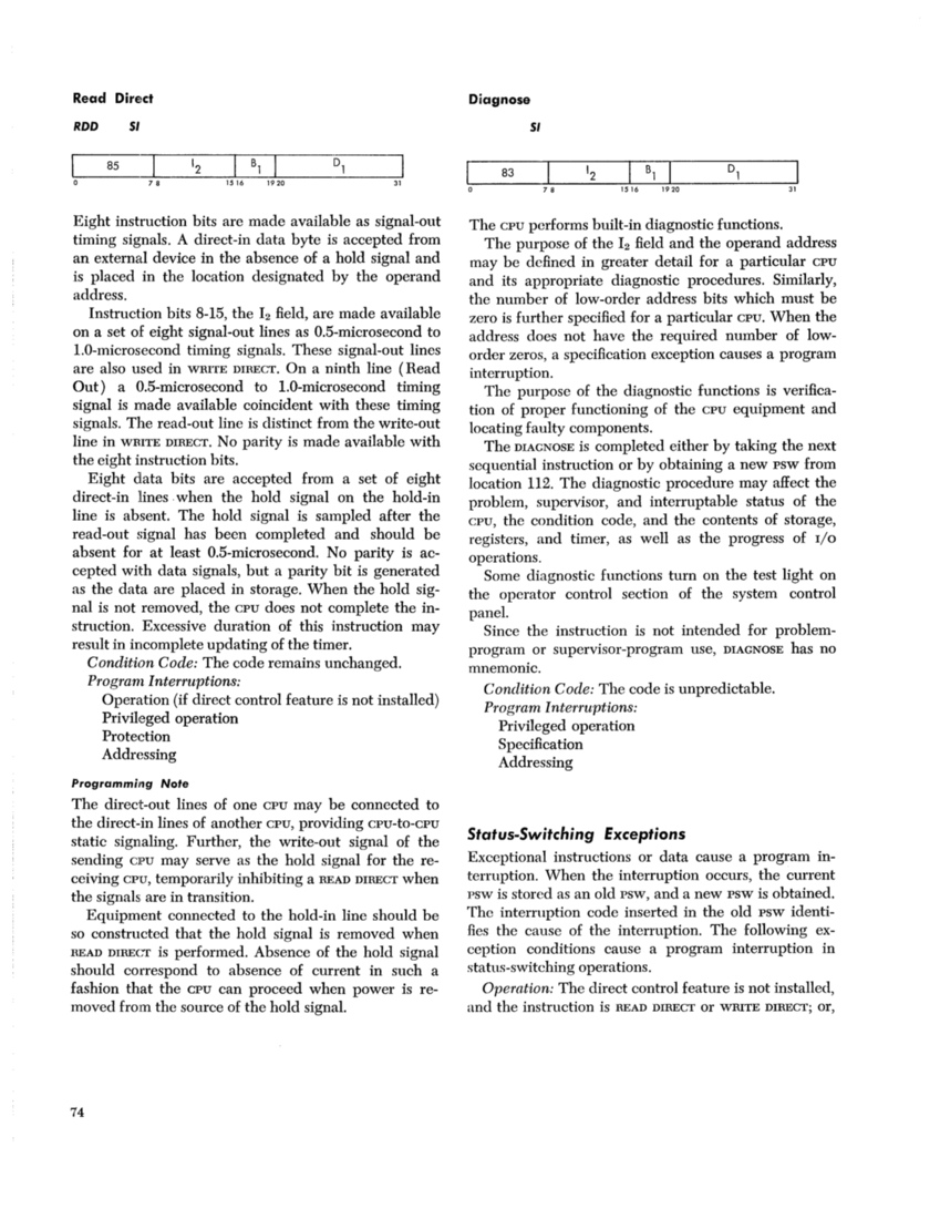 IBM System/360 Principles of Operation (Fom A22-6821-0 File S360-01) page 73