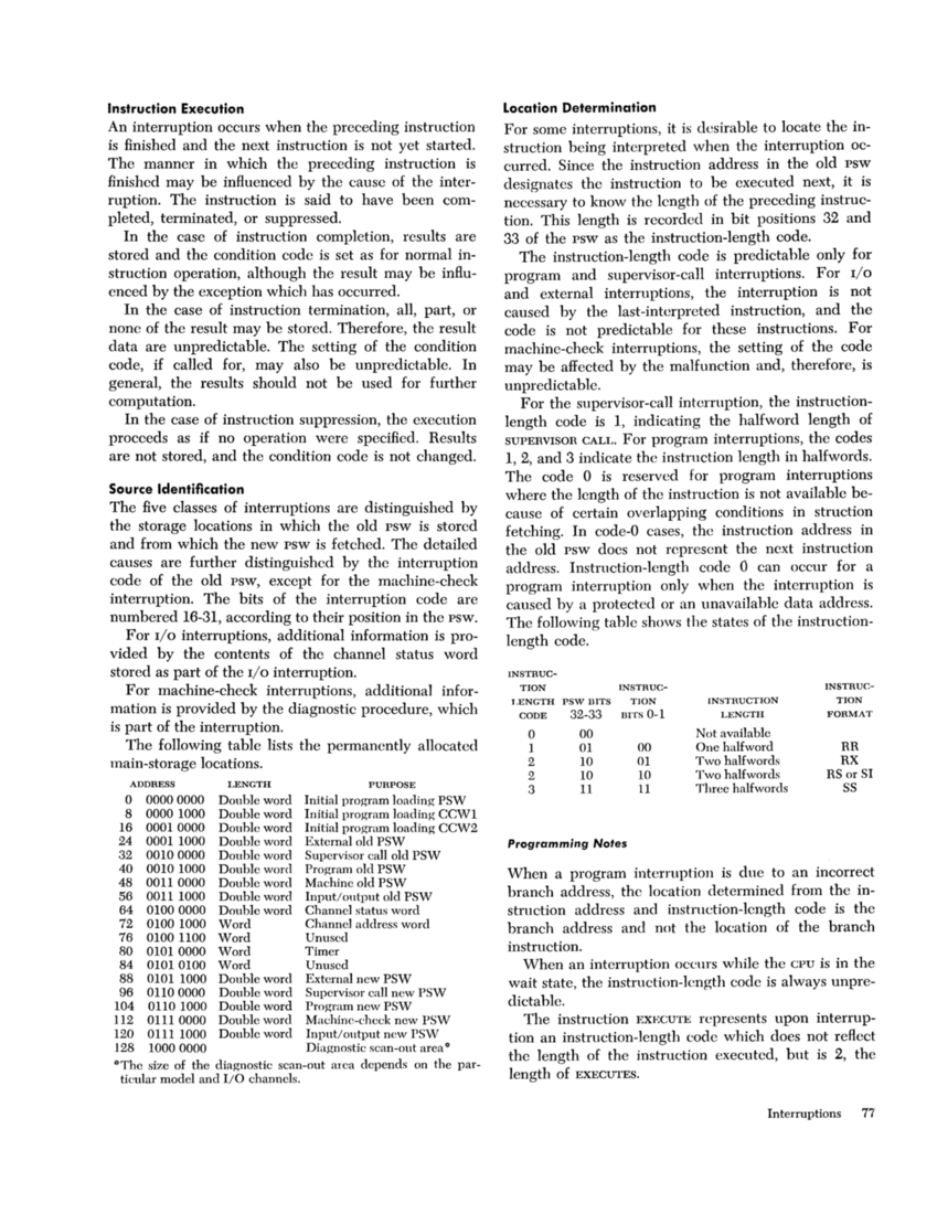 IBM System/360 Principles of Operation (Fom A22-6821-0 File S360-01) page 77