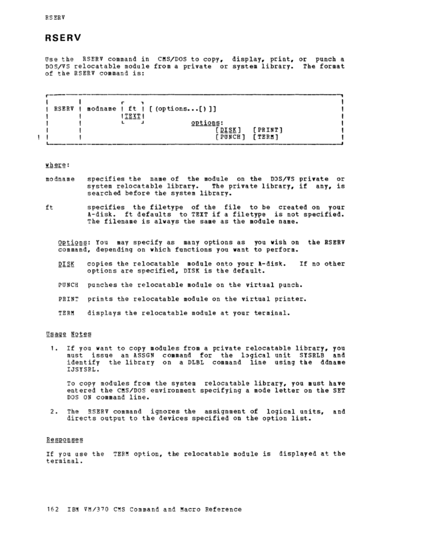 CMS Command and Macro Reference (Rel 6 PLC 17 Apr81) page 176