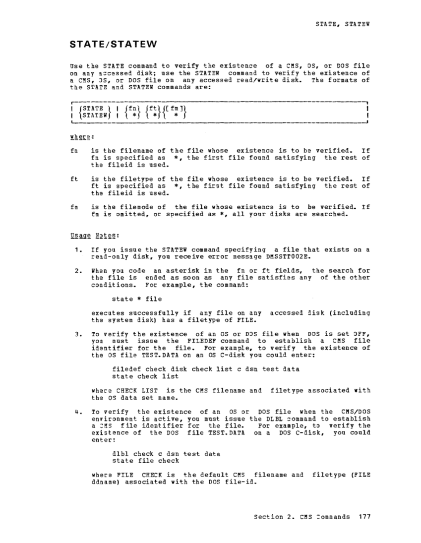 CMS Command and Macro Reference (Rel 6 PLC 17 Apr81) page 191