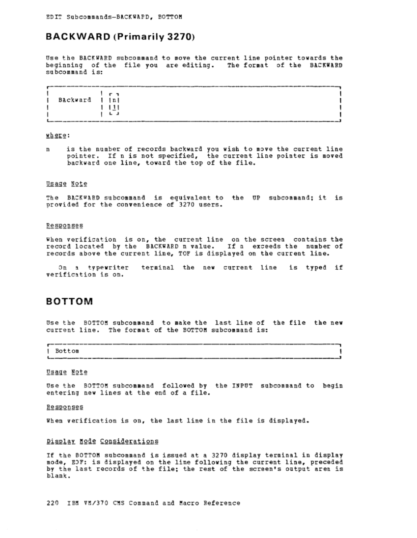 CMS Command and Macro Reference (Rel 6 PLC 17 Apr81) page 234