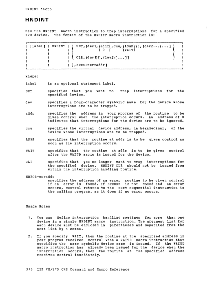 CMS Command and Macro Reference (Rel 6 PLC 17 Apr81) page 329