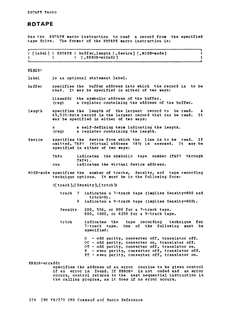 CMS Command and Macro Reference (Rel 6 PLC 17 Apr81) page 348