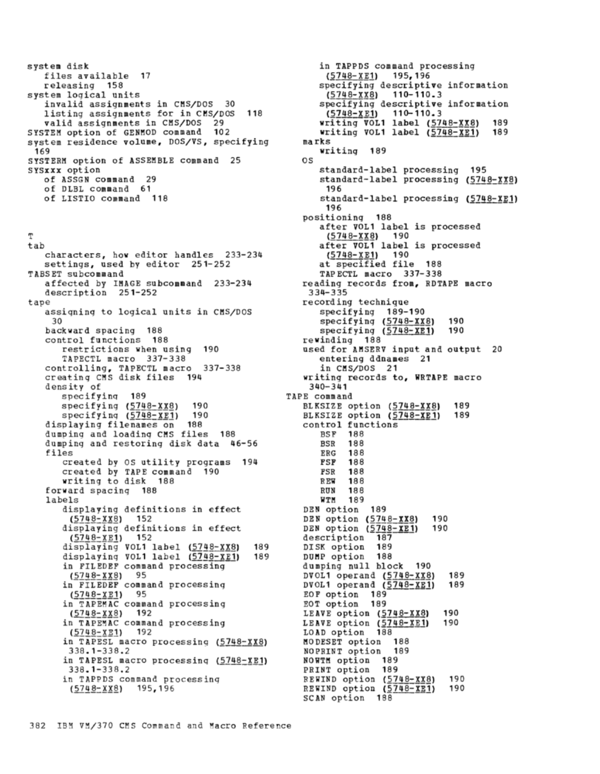 CMS Command and Macro Reference (Rel 6 PLC 17 Apr81) page 396