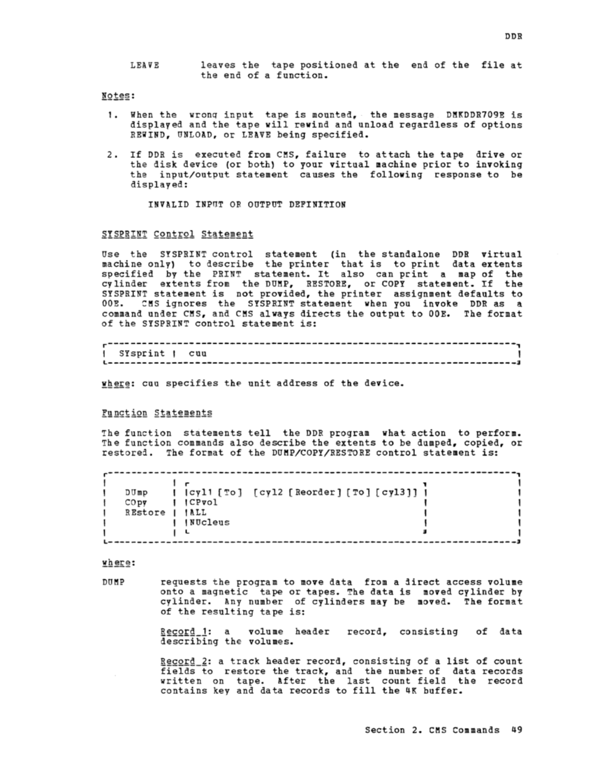 CMS Command and Macro Reference (Rel 6 PLC 17 Apr81) page 62